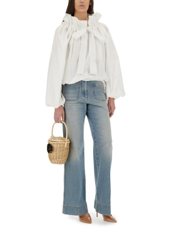 PATOU TOP WITH BALLOON SLEEVES