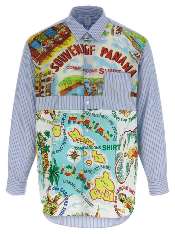 comme des garcons shirt patterned inserts shirt COMME DES GARCONS SHIRT Patterned Inserts Shirt