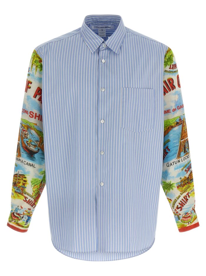 comme des garcons shirt patterned sleeve shirt COMME DES GARCONS SHIRT Patterned Sleeve Shirt