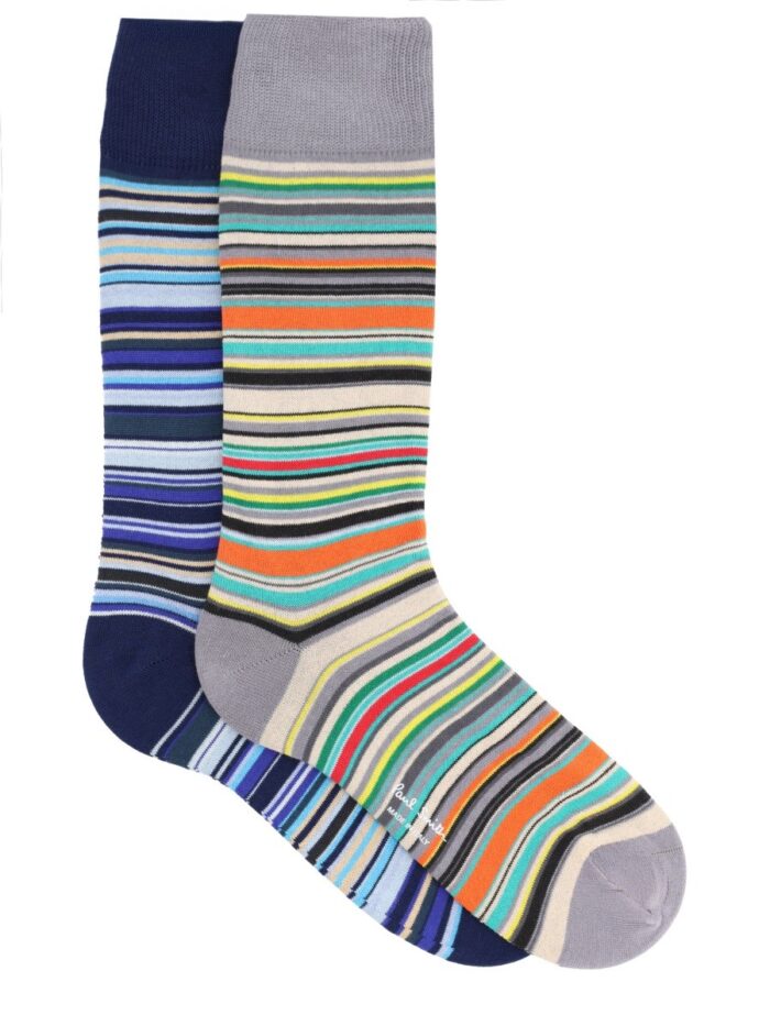 PAUL SMITH 2-PACK STRIPED SOCKS