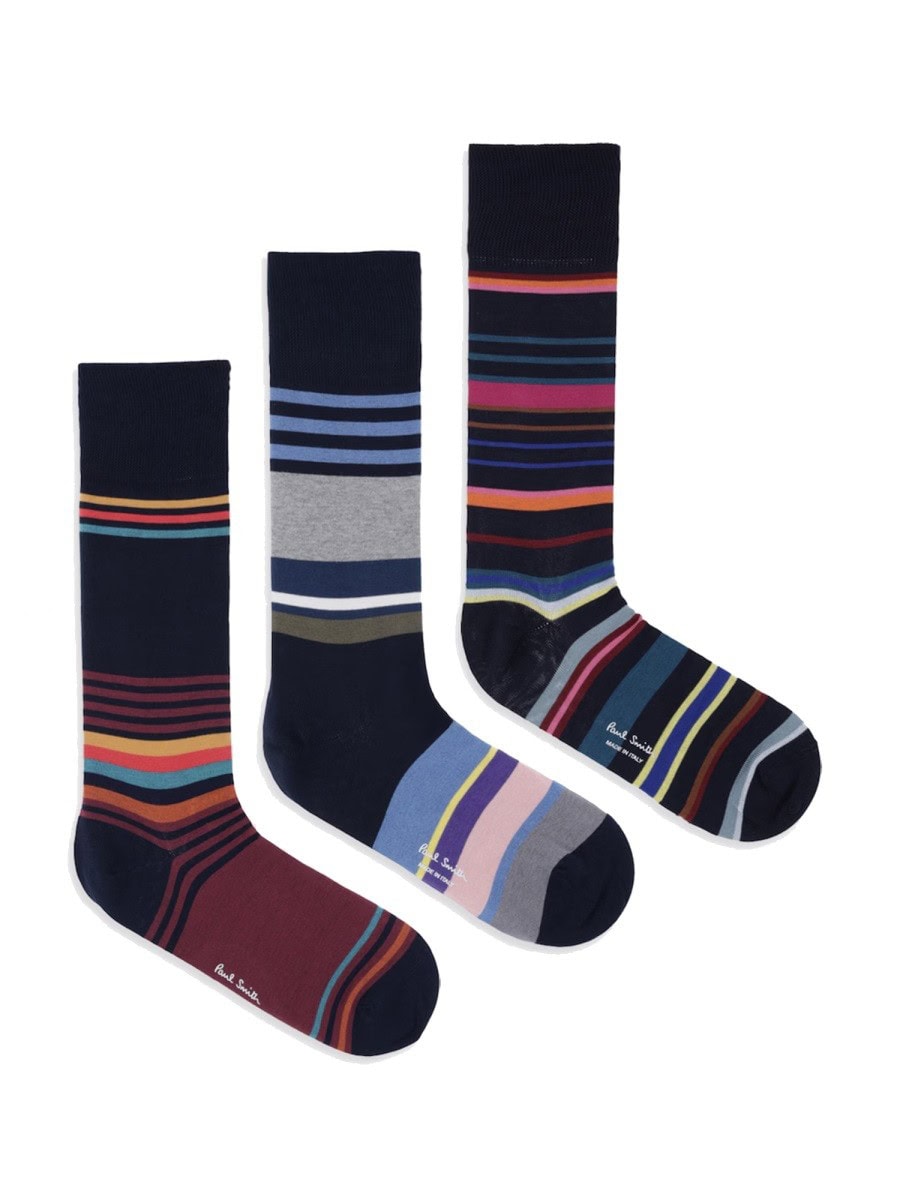 PAUL SMITH 3-PACK SOCKS "NAVY"
