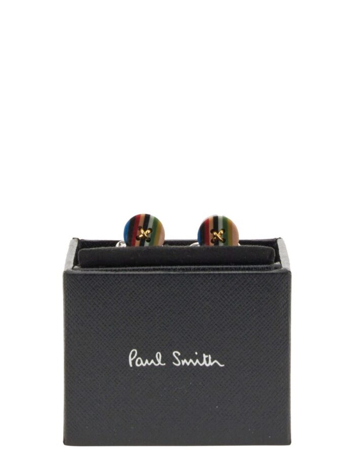 PAUL SMITH "BUTTON STRIPE" CUFFLINKS
