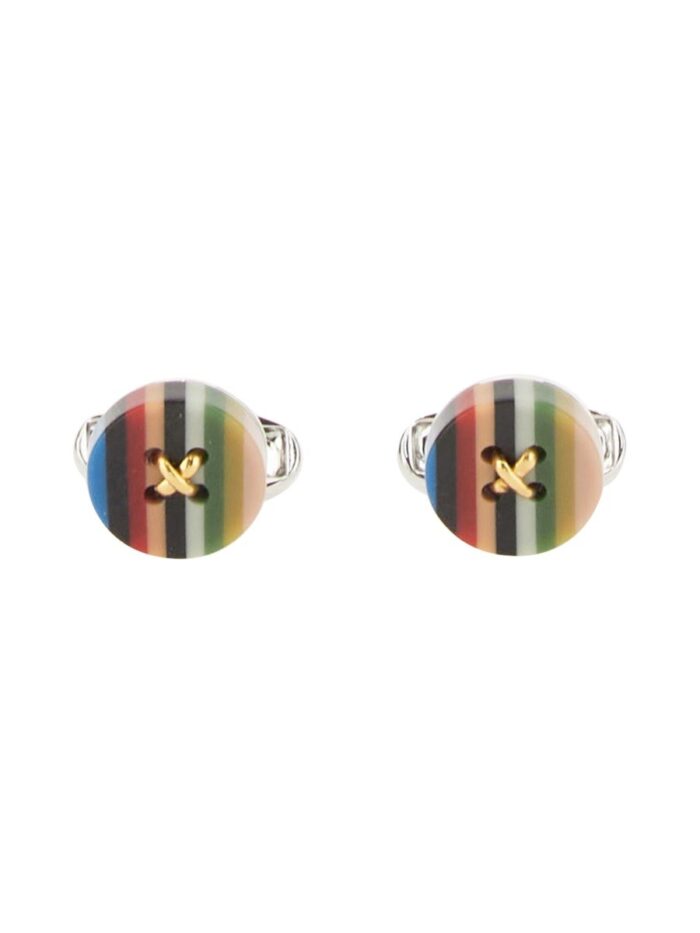 PAUL SMITH "BUTTON STRIPE" CUFFLINKS