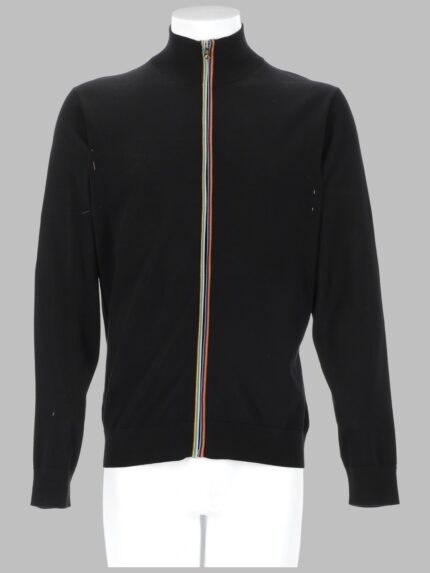 PAUL SMITH CARDIGAN IN LANA MERINO CON ZIP