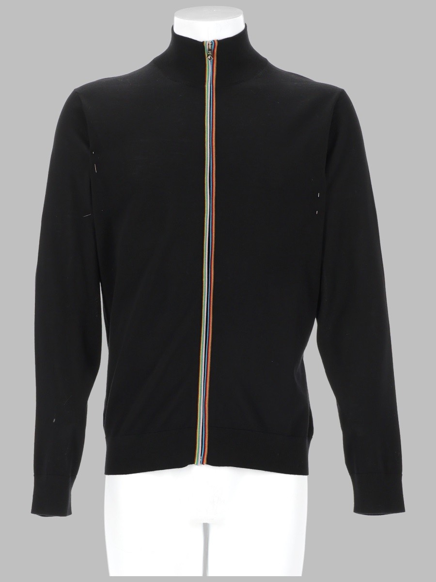 PAUL SMITH CARDIGAN IN LANA MERINO CON ZIP