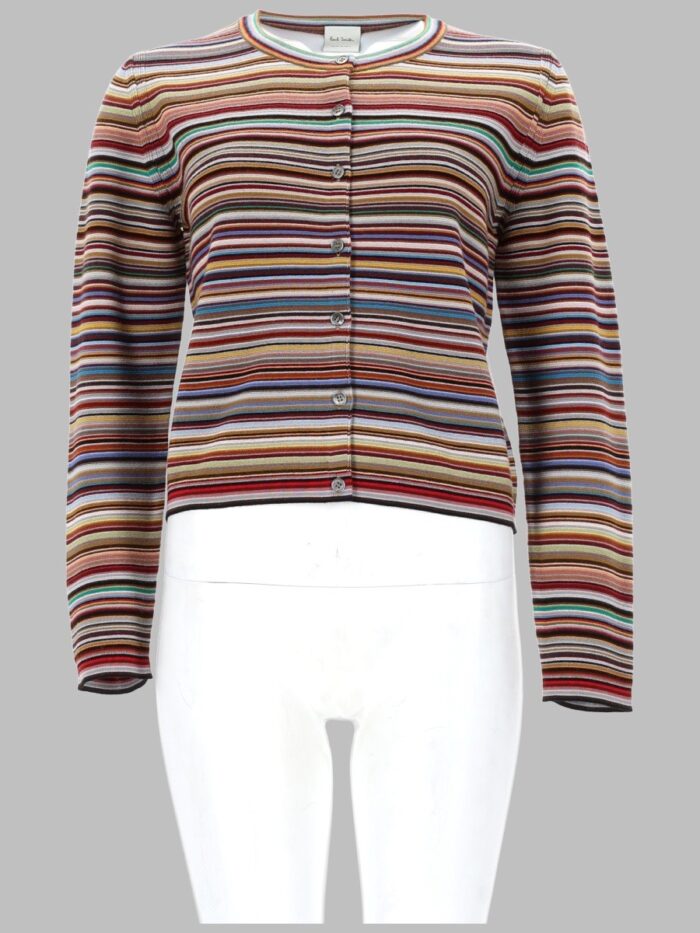 paul smith cardigan "signature stripe" PAUL SMITH CARDIGAN "SIGNATURE STRIPE"