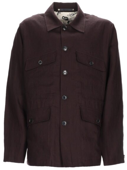 PAUL SMITH GIACCA "FIELD" IN LINO