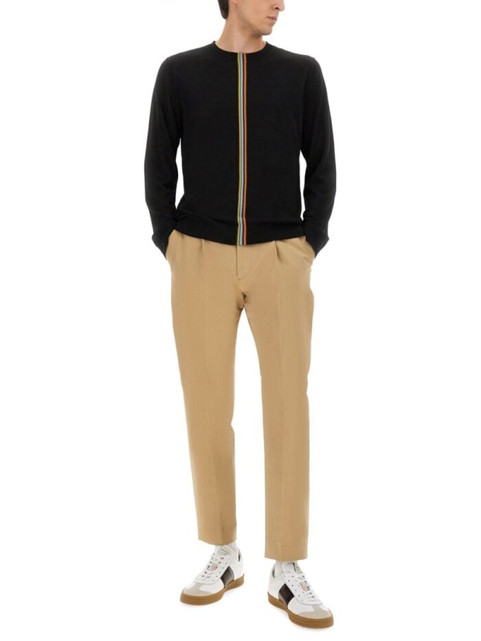PAUL SMITH JERSEY WITH STRIPED DETAIL