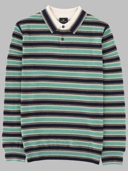 PAUL SMITH MAGLIA POLO IN LANA MERINO