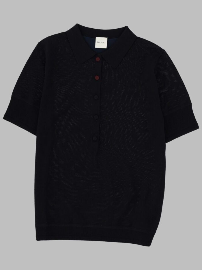 PAUL SMITH MAGLIA POLO IN LANA MERINO
