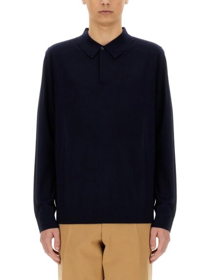 PAUL SMITH MERINO WOOL POLO SHIRT
