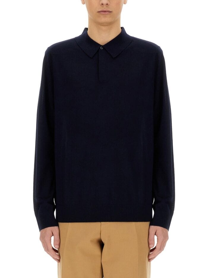 PAUL SMITH MERINO WOOL POLO SHIRT
