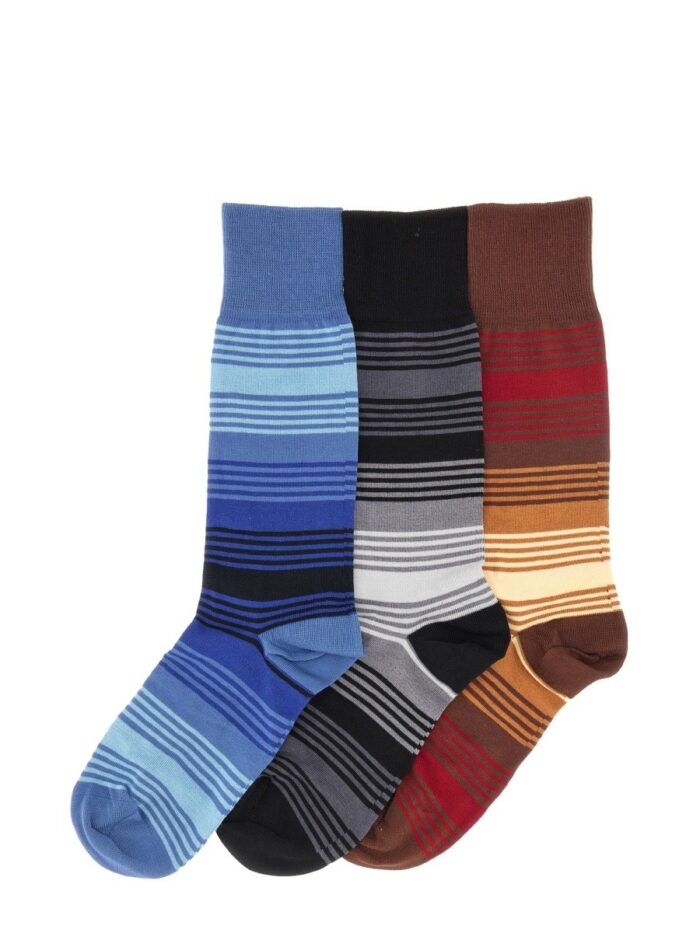 PAUL SMITH "OMBRE STRIPE" SOCKS SET OF 3 PAIRS