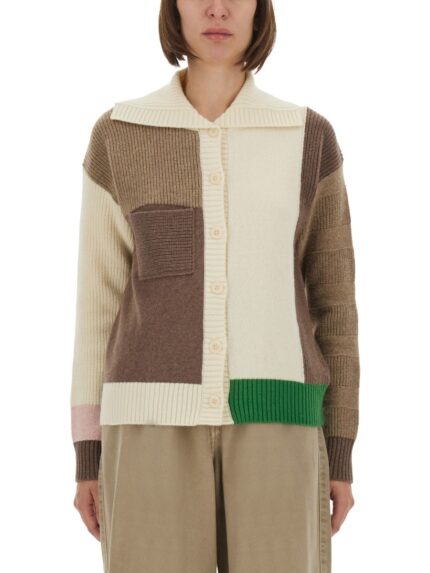 PAUL SMITH PATCHWORK CARDIGAN