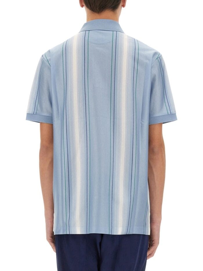PAUL SMITH POLO SHIRT WITH VERTICAL STRIPES