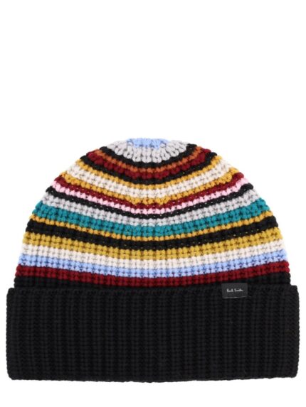 PAUL SMITH "SIGNATURE STRIPE" BEANIE
