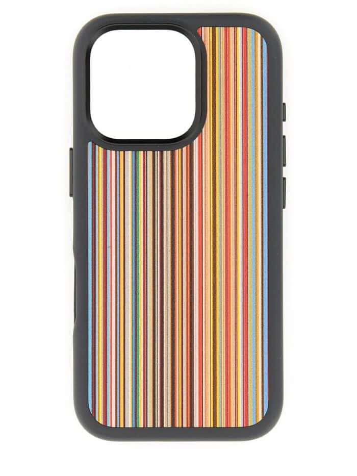 PAUL SMITH "SIGNATURE STRIPE" COVER FOR IPHONE 16 PRO