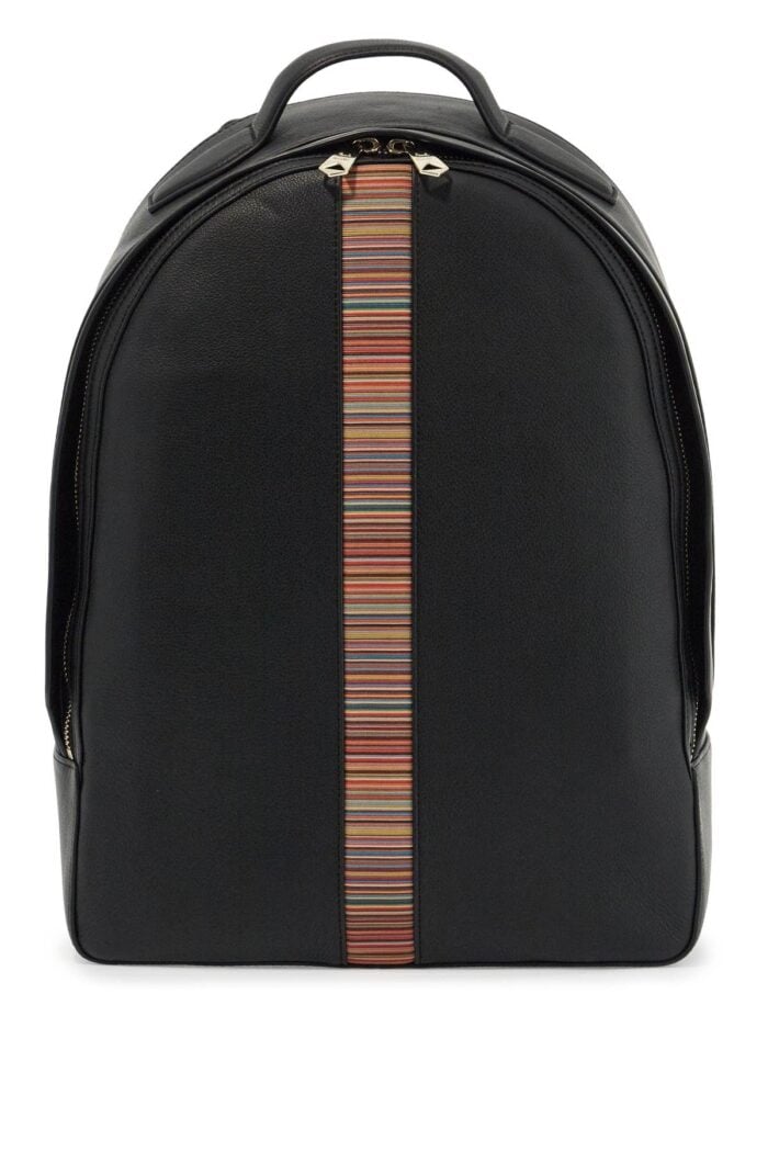 PAUL SMITH "signature Stripe Leather Backpack"