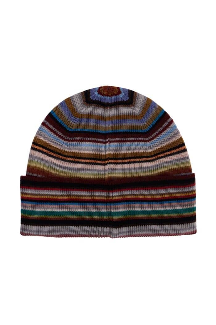 PAUL SMITH Signature Stripe Virgin Wool Beanie Hat