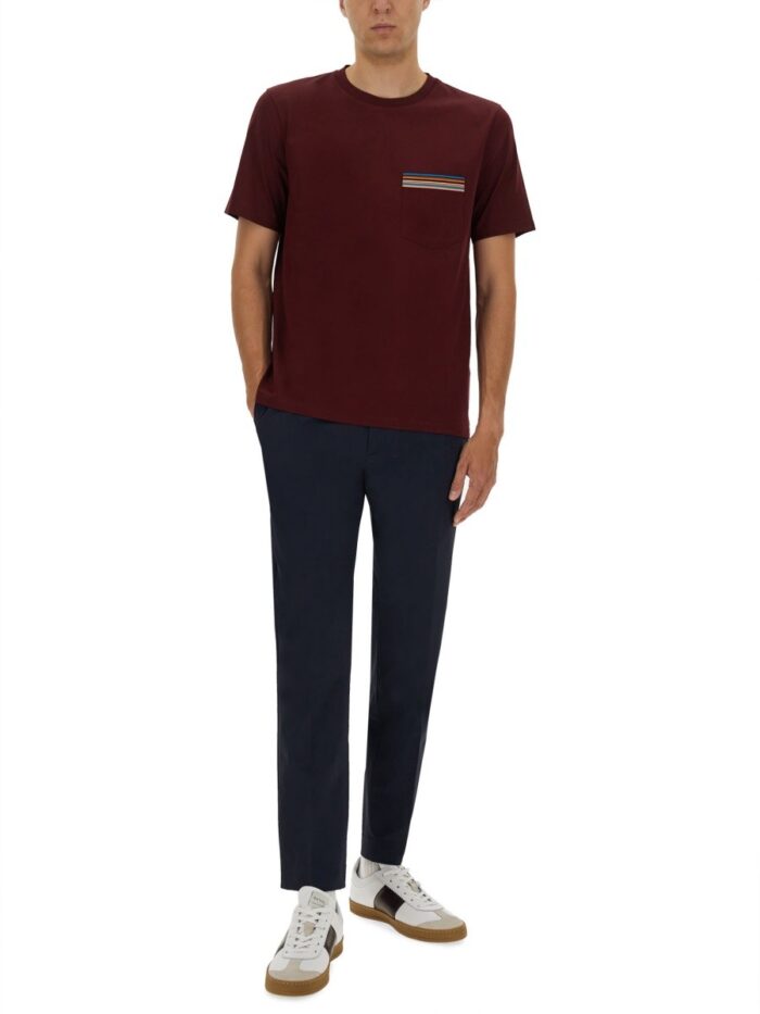 PAUL SMITH STRIPED POCKET T-SHIRT