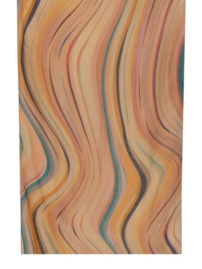 PAUL SMITH "SWIRL" LINEN SCARF