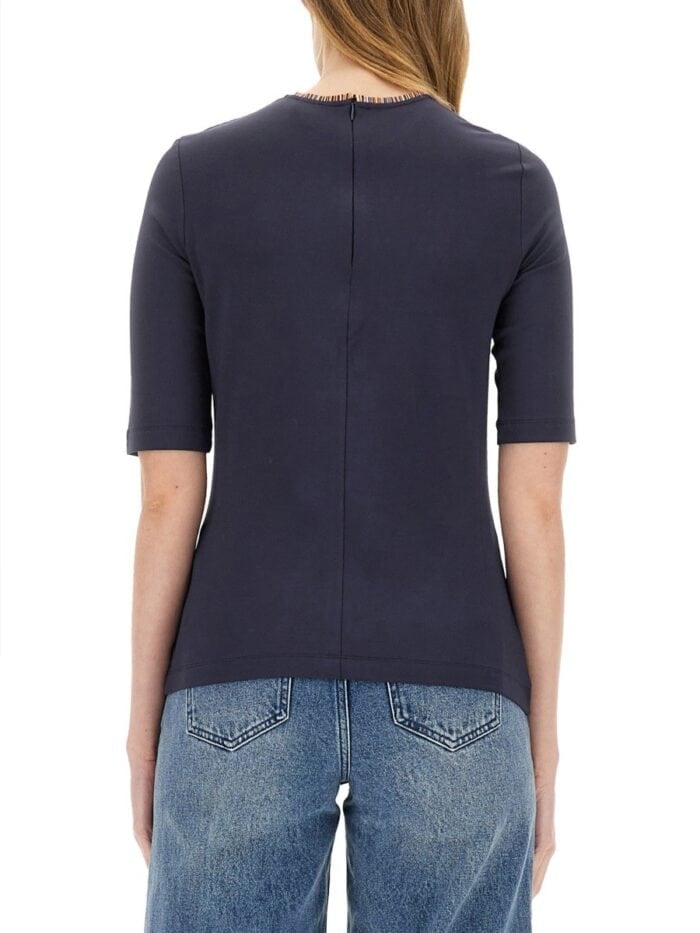 PAUL SMITH T-SHIRT WITH 3/4 SLEEVES