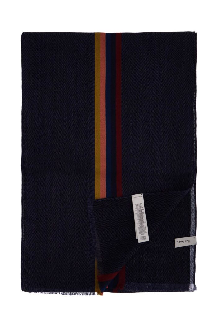 PAUL SMITH Virgin Wool Checked Scarf