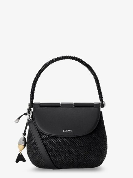 LOEWE Paula's Ibiza -Pescador Raffia And Leather Handbag