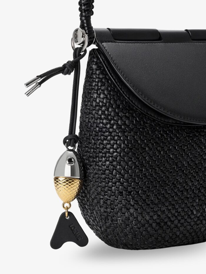 LOEWE Paula's Ibiza -Pescador Raffia And Leather Handbag