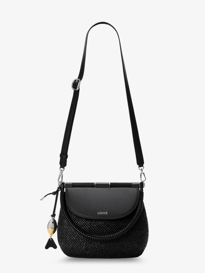 LOEWE Paula's Ibiza -Pescador Raffia And Leather Handbag