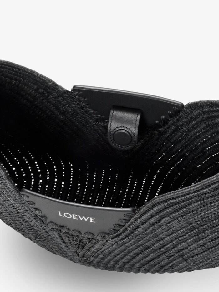 LOEWE Paula's Ibiza-Swing Raffia And Leather Shoulder Bag