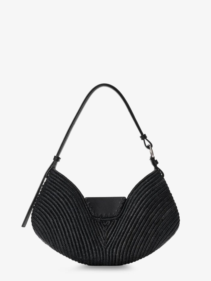 LOEWE Paula's Ibiza-Swing Raffia And Leather Shoulder Bag
