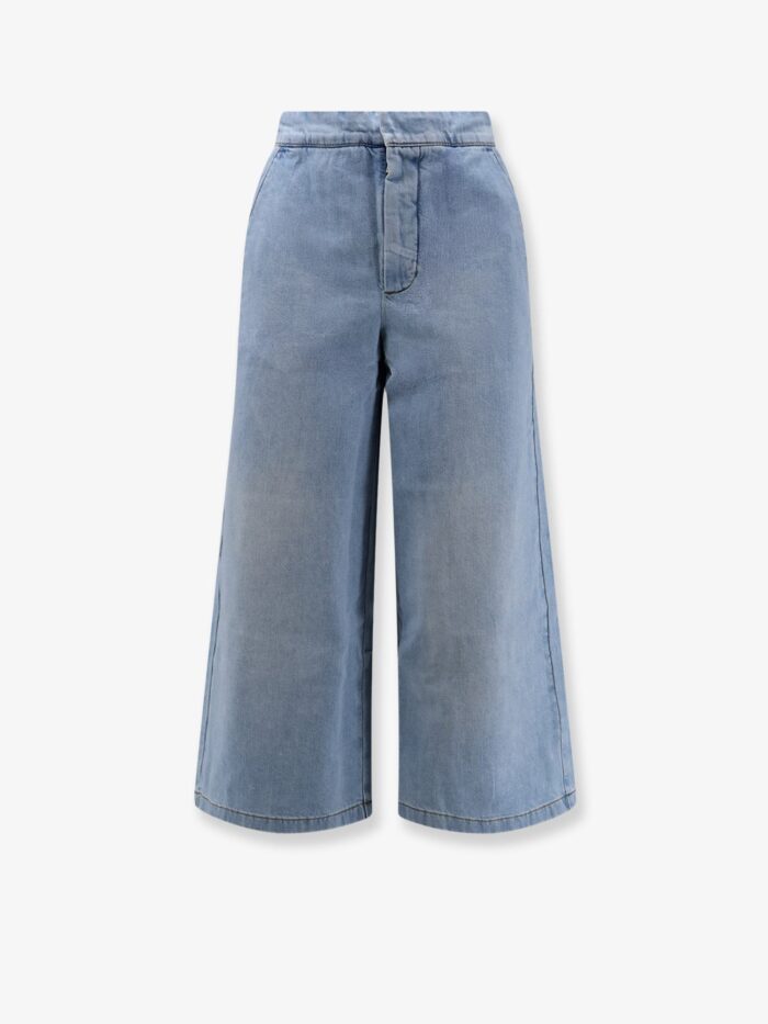 loewe paulas ibiza cotton trousers with embroidered logo on the back LOEWE Paulas Ibiza - Cotton Trousers With Embroidered Logo On The Back