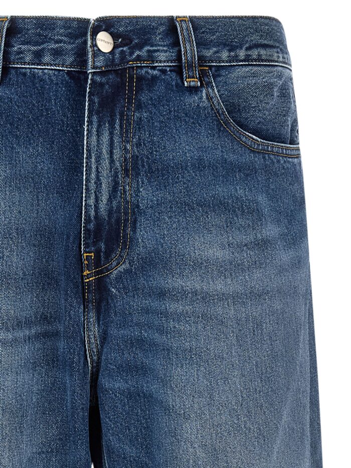 Carhartt Wip Washed-out Blue Denim Jeans