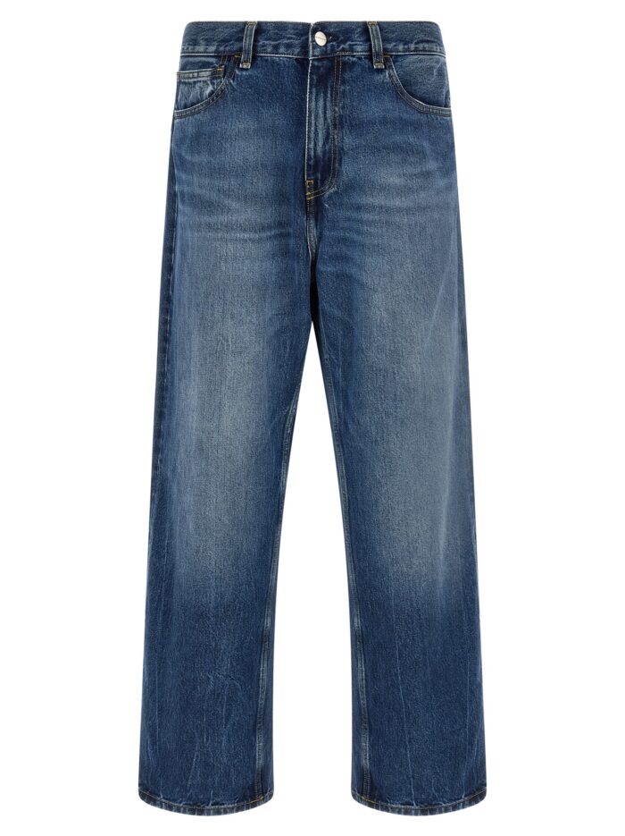 Carhartt Wip Washed-out Blue Denim Jeans
