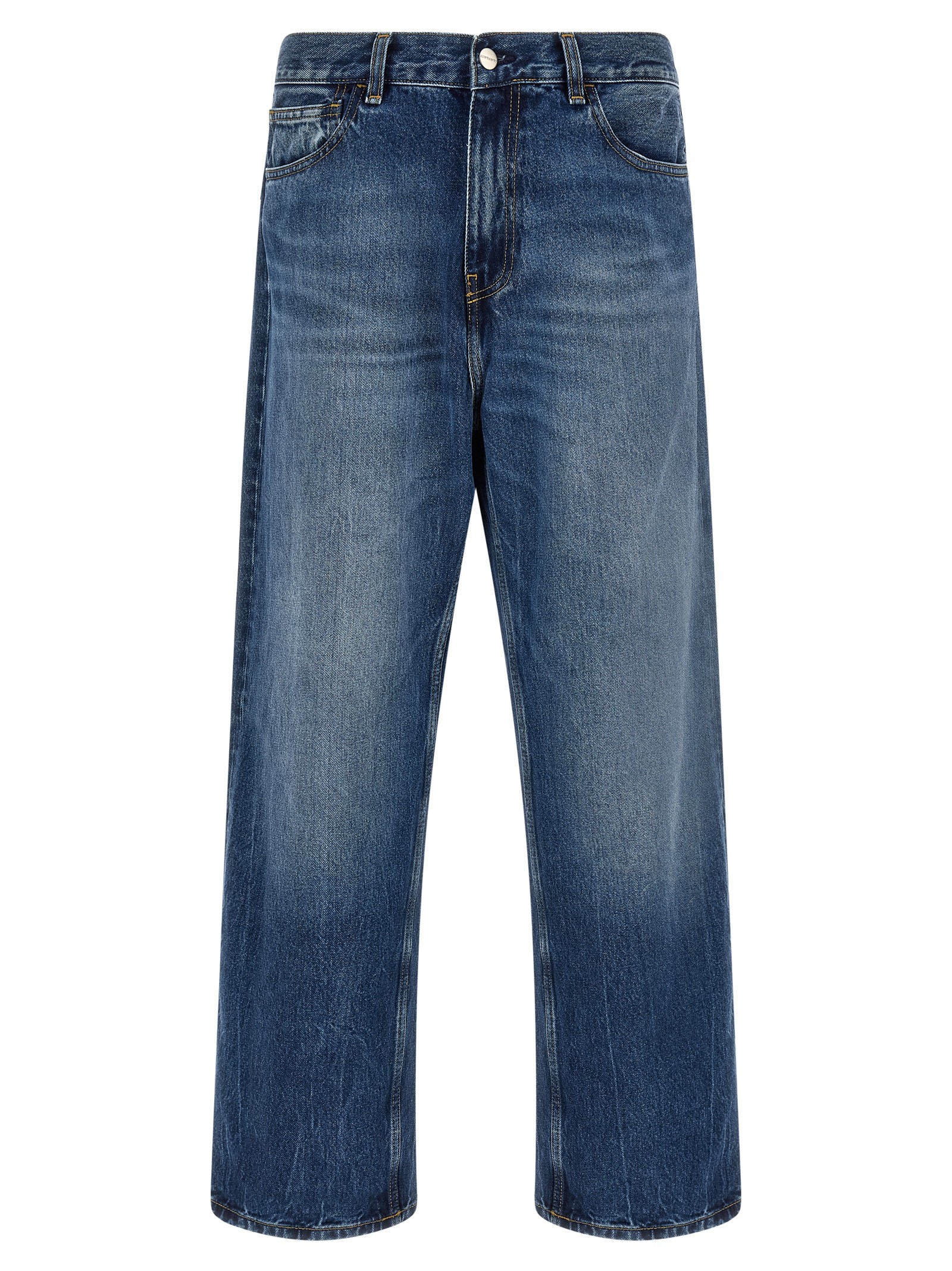 Carhartt Wip Washed-out Blue Denim Jeans