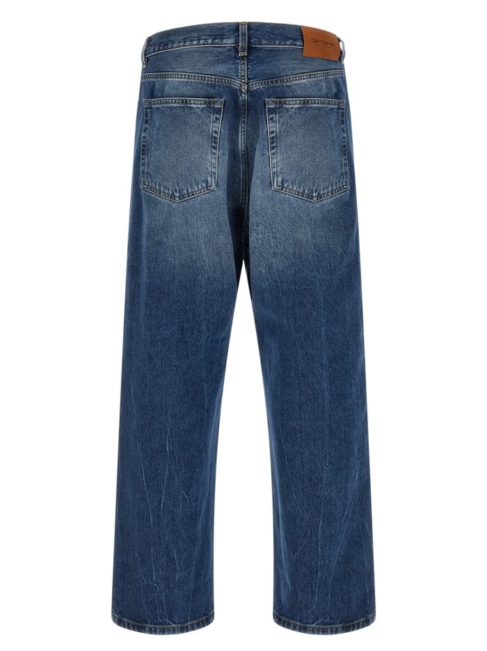 Carhartt Wip Washed-out Blue Denim Jeans