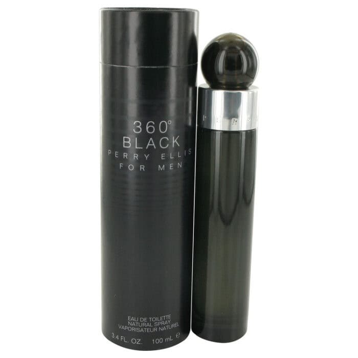 Perry Ellis 360 Black By Perry Ellis - Eau De Toilette Spray 3.4 Oz