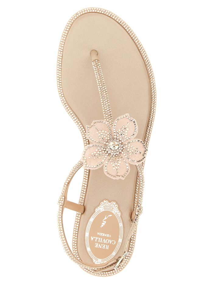 RENE CAOVILLA 'Peach Flower' Sandals