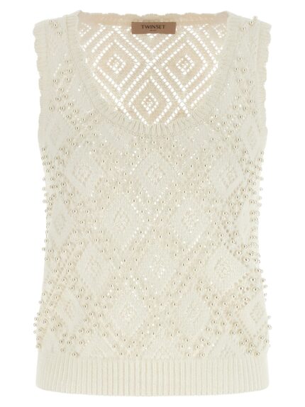 TWIN SET Pearl Top