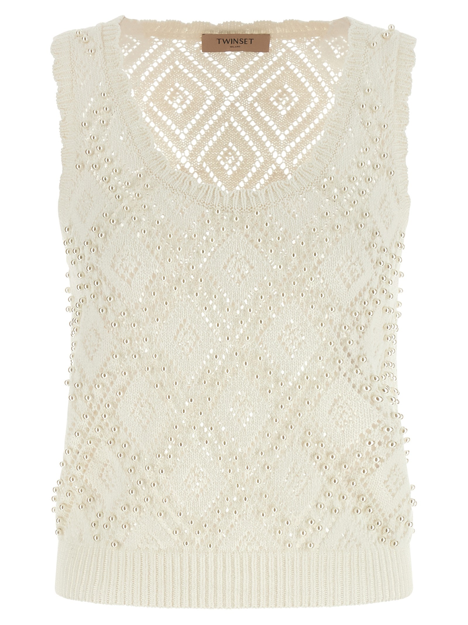 TWIN SET Pearl Top