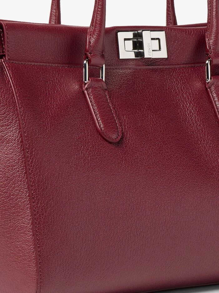 Fendi Peekaboo Tote Leather Shoulder Bag