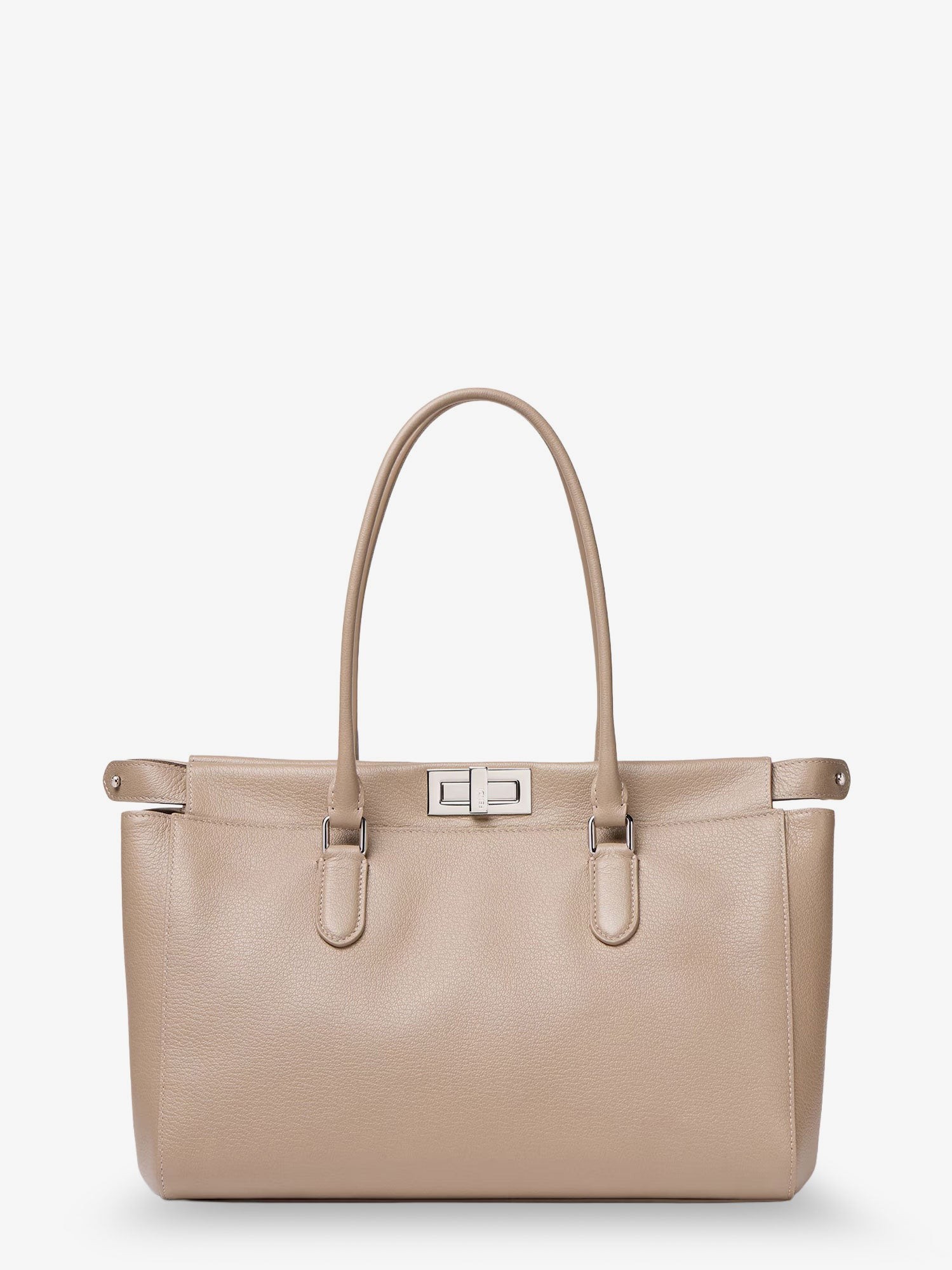 Fendi Peekaboo Tote Leather Shoulder Bag