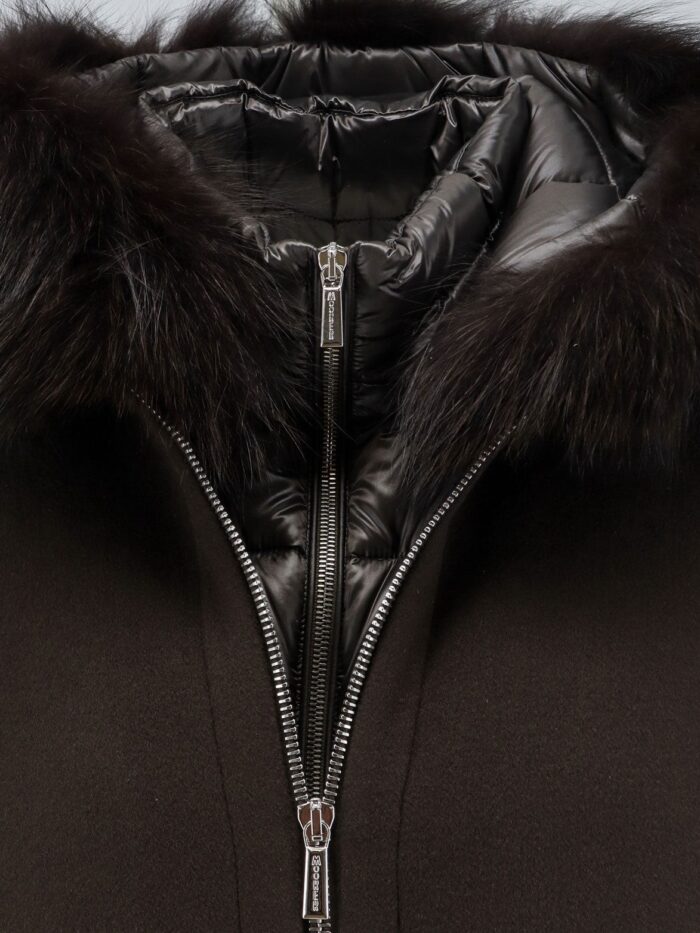 Moorer Pegaso A Removable Wool And Cashmere Blend Down Jacket