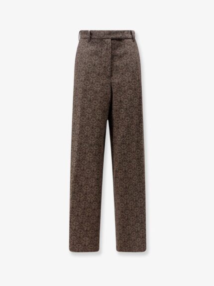 Dries Van Noten Penn Embroidered Viscose Trousers