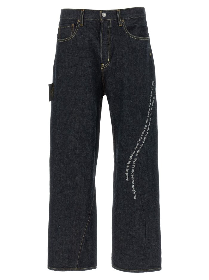 undercover 'people have the power' jeans UNDERCOVER 'People Have The Power' Jeans