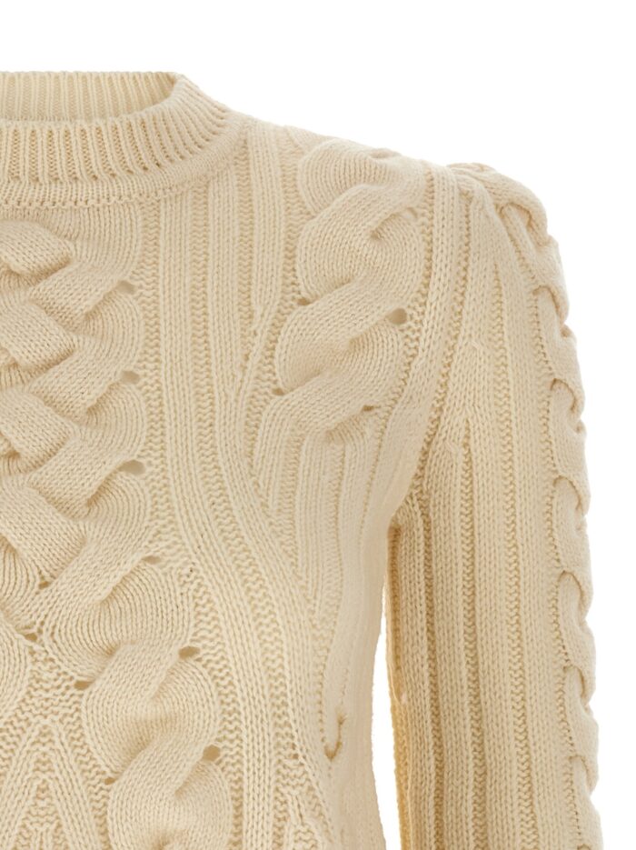 MCQUEEN 'Peplum Cable' Sweater