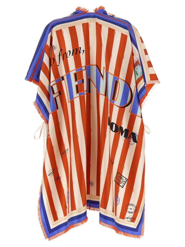 Fendi 'Pequin' Print Poncho