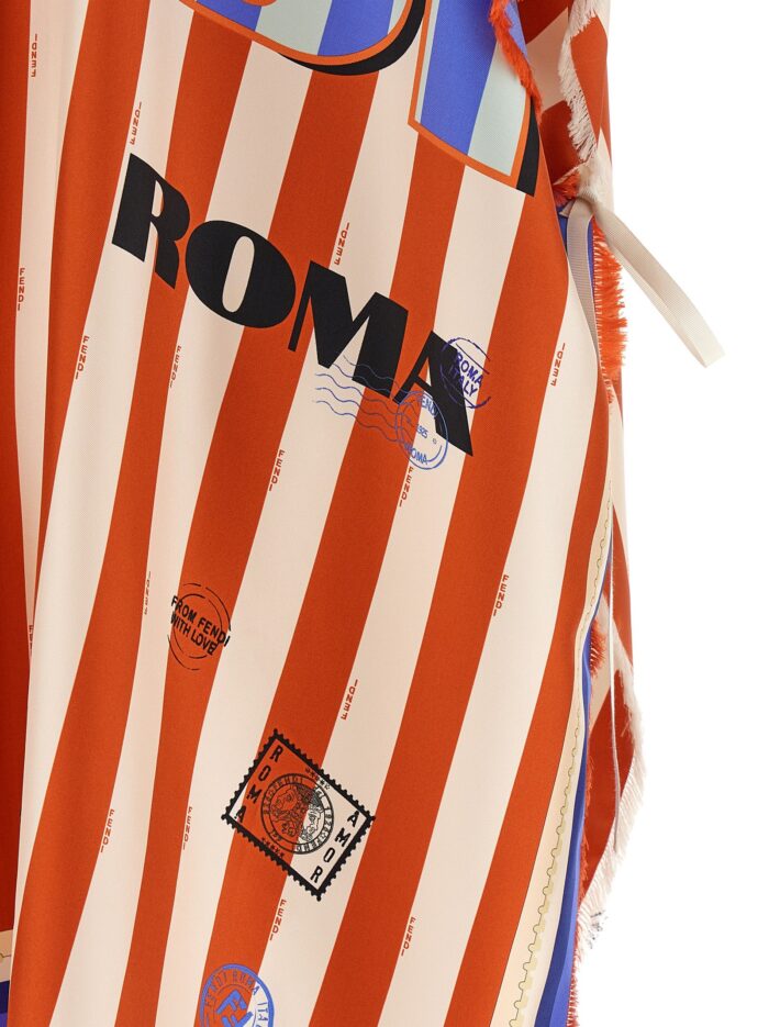Fendi 'Pequin' Print Poncho