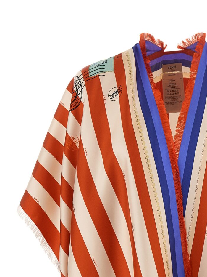 Fendi 'Pequin' Print Poncho